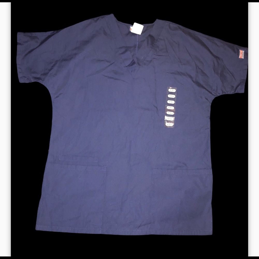 XXS navy blue Cherokee scrub top